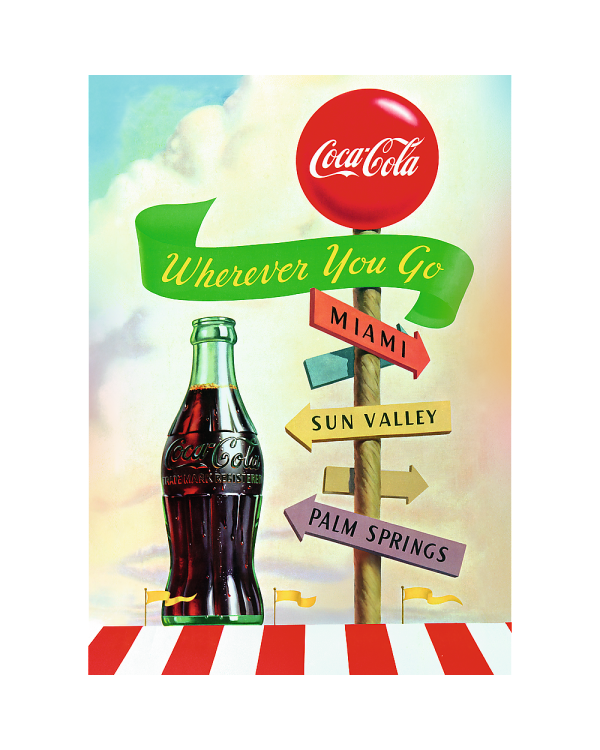 TREFL Premium Plus Пазл Coca-Cola: куда бы ты ни пошёл, 1000 шт.