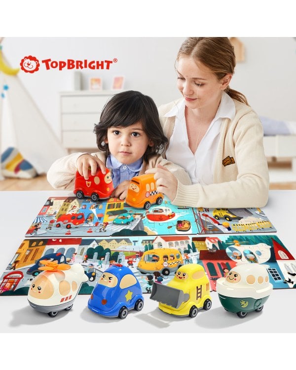 TOPBRIGHT Деревянный пазл в машинке, 24 детали