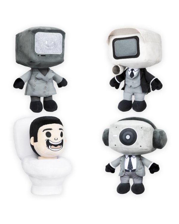 SKIBIDI TOILET Плюшевая игрушка-сюрприз, 28 см