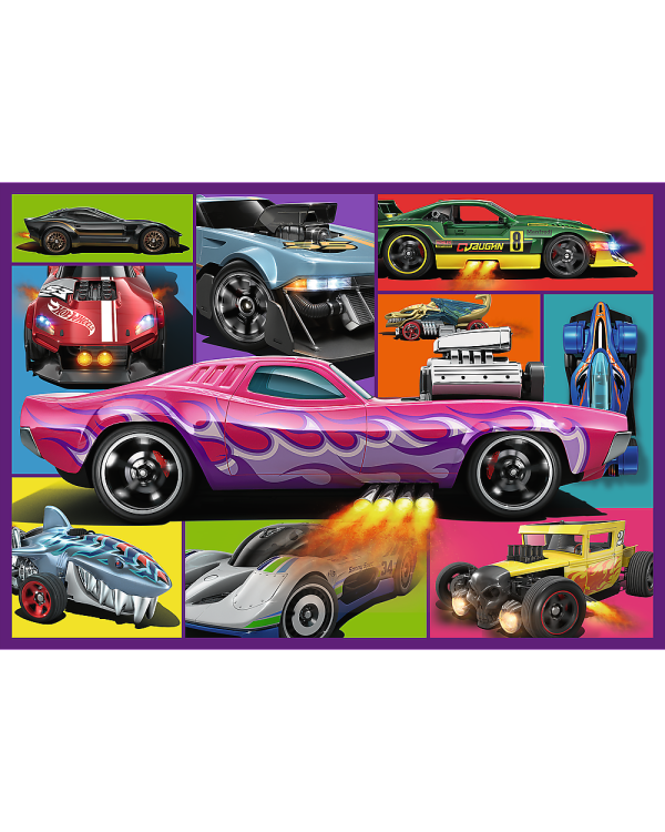 TREFL HOT WHEELS Комплект пазлов, 4x250 шт.