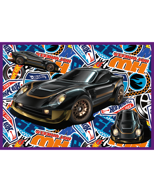 TREFL HOT WHEELS Комплект пазлов, 4x250 шт.