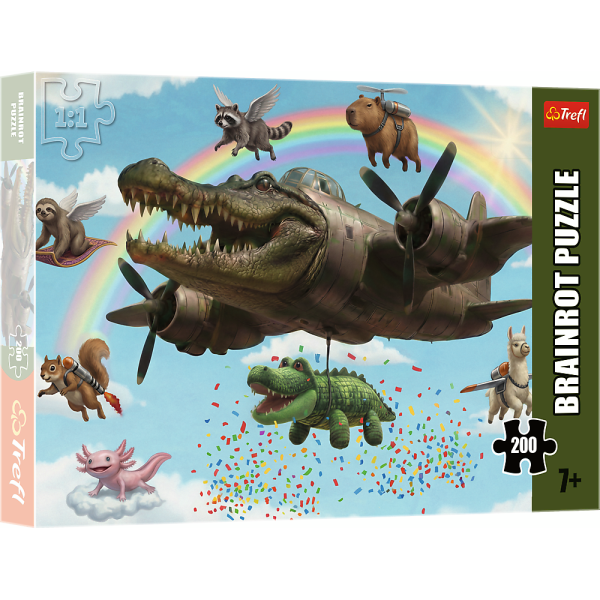 Обложка книги «TREFL BRAINROT Пазл Бомбардино Крокодило, 200 шт.»