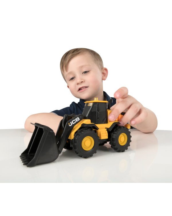 JCB Погрузчик со световыми и звуковыми эффектами, 15cm