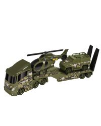 TEAMSTERZ игровой набор Военный транспортер со световыми и звуковыми эффектами