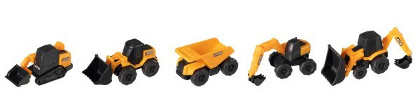 Обложка книги «JCB MINI MOVERZ Игровой набор стройтехники из 5 машинок»