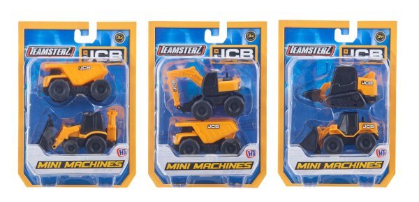 JCB MINI MACHINES Набор из 2-х машинок стройтехники