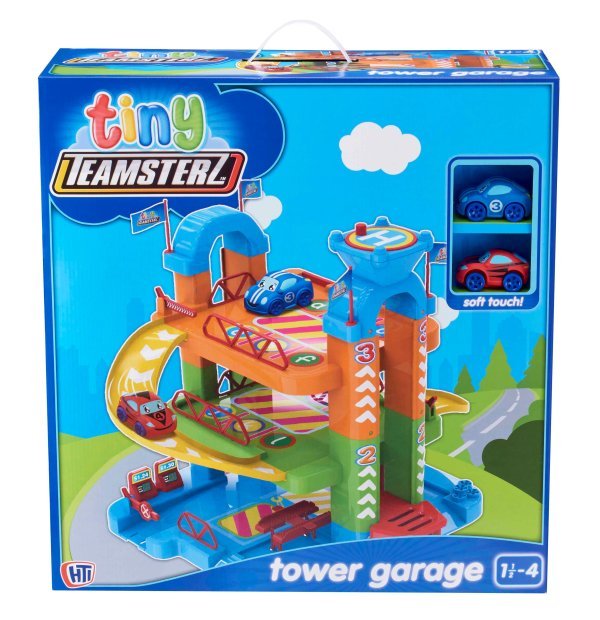 Обложка книги «TEAMSTERZ TINY Игровой набор с гаражом и 2 машинками»