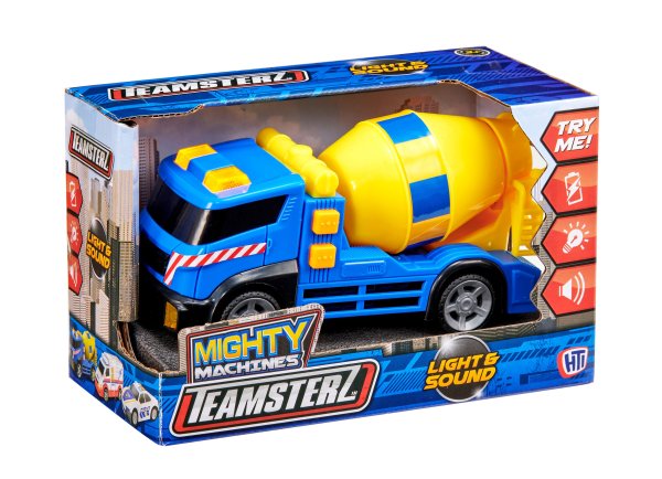 TEAMSTERZ Mighty Machines бетономешалка со светом и звуком, 12,5 см