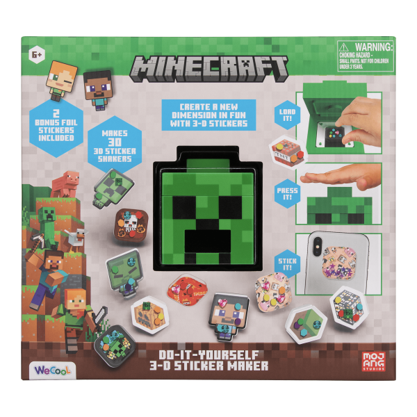 MINECRAFT Набор для изготовления 3D-стикеров