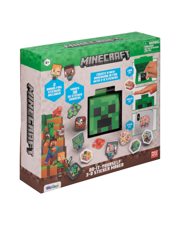 MINECRAFT Набор для изготовления 3D-стикеров
