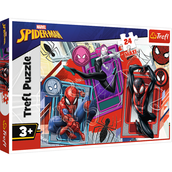 Обложка книги «TREFL SPIDER-MAN Макси Пазл Человек-паук, 24 шт.»