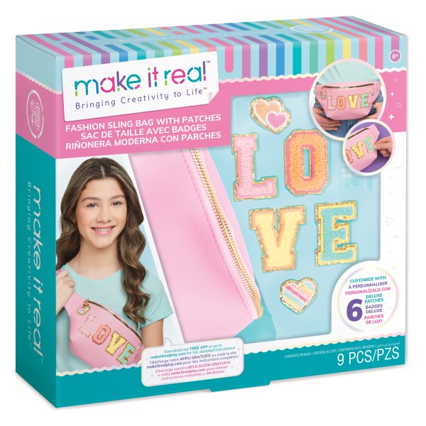 MAKE IT REAL Набор для творчества Модная сумка с заплатками