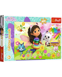 TREFL GABBY´S DOLLHOUSE Пазл с блестками Габби, 100 шт.