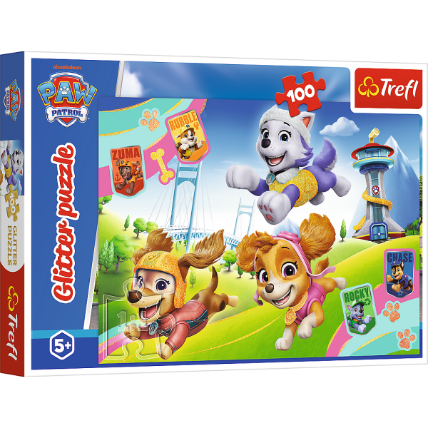 TREFL PAW PATROL Пазл с блестками Paw Patrol, 100 шт.