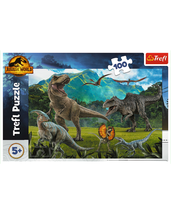 TREFL JURASSIC WORD Пазл Парк юрского периода, 100 эл.