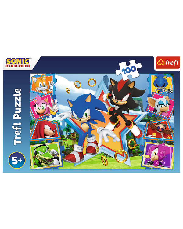 TREFL SONIC Пазл Соник, 100 шт.