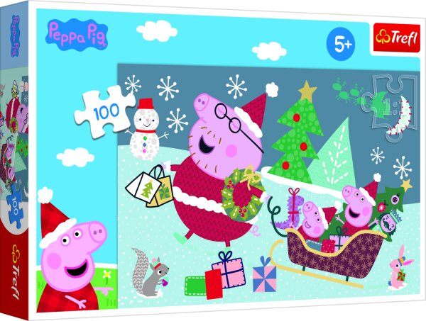 Обложка книги «TREFL PEPPA Пазл Рождество, 100 шт.»