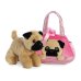 AURORA Fancy Pals мягкая игрушка мопс в сумке, 20 см