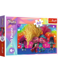 TREFL TROLLS Пазл Тролли 3, 60 шт.