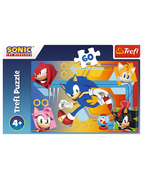 TREFL SONIC Пазл Соник, 60 шт.