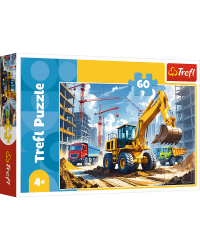 TREFL Пазл Экскаватор-погрузчик, 60 шт.
