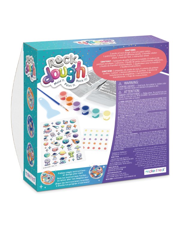 Дополнительное изображение книги «MAKE IT REAL Rock Dough набор для лепки «Cosmic Clay»»
