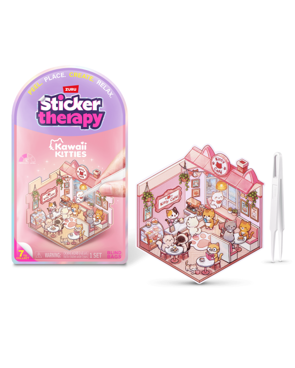 Дополнительное изображение книги «STICKER THERAPY Наклейки Kawaii Kitties, 80 шт»