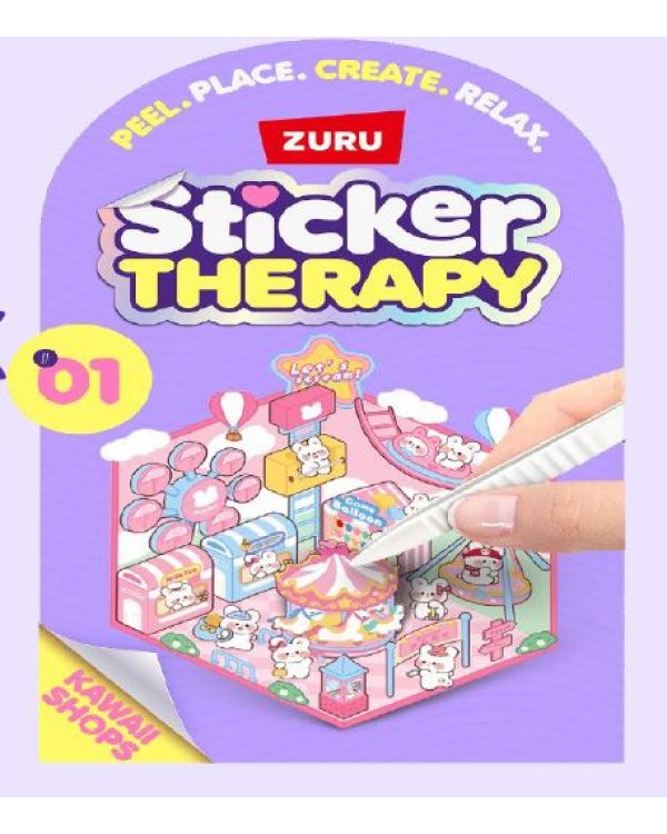 Дополнительное изображение книги «STICKER THERAPY Наклейки Kawaii Kitties, 80 шт»