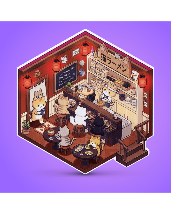 Дополнительное изображение книги «STICKER THERAPY Наклейки Kawaii Kitties, 80 шт»