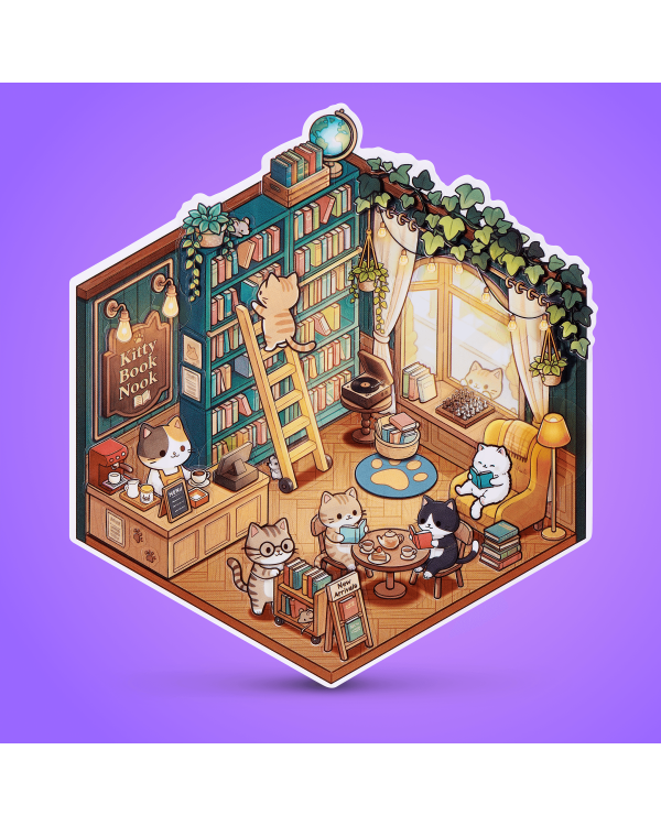 Дополнительное изображение книги «STICKER THERAPY Наклейки Kawaii Kitties, 80 шт»