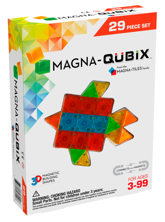 MAGNA-TILES Магнитный конструктор Magna Qubix, 29 деталей