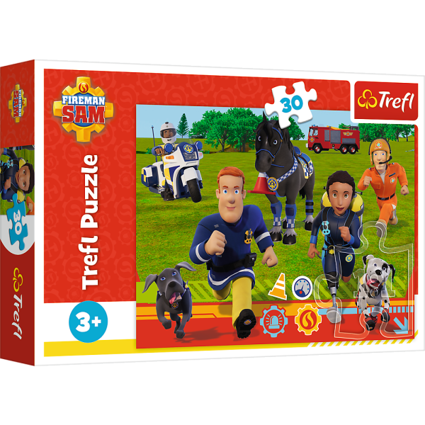 Обложка книги «TREFL FIREMAN SAM Пазл Пожарник Сэм, 30 шт.»