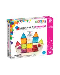 MAGNA-TILES Магнитный конструктор блестящий, 15 деталей