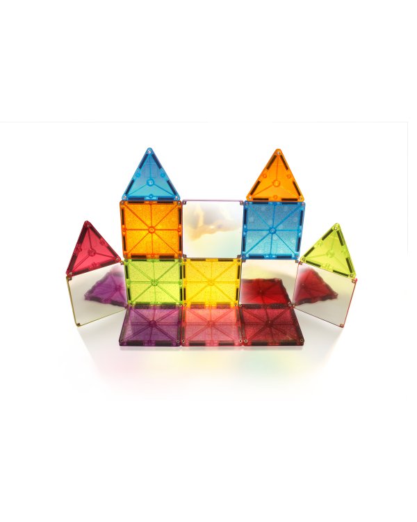 MAGNA-TILES Магнитный конструктор блестящий, 15 деталей