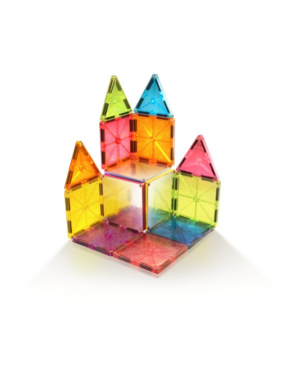 MAGNA-TILES Магнитный конструктор блестящий, 15 деталей