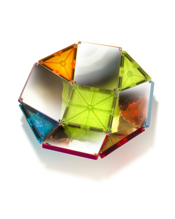 MAGNA-TILES Магнитный конструктор блестящий, 15 деталей