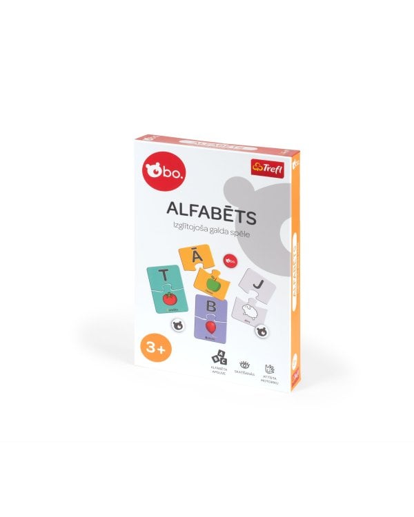 bo. Развивающая настольная игра "Алфавит" (на латышском языке)