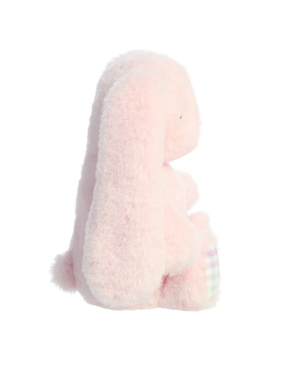 AURORA Rainbow Gingham Bunnies Плюшевый розовый заяц 18 см
