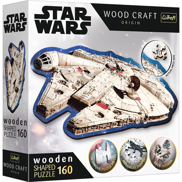 TREFL STAR WARS Пазл из дерева Тысячелетний сокол 160 шт.
