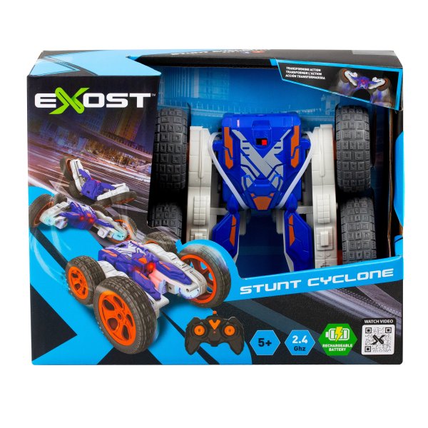 SILV EXOST машинка на радиоуправлении STUNT CYCLONE, масштаб 1:18