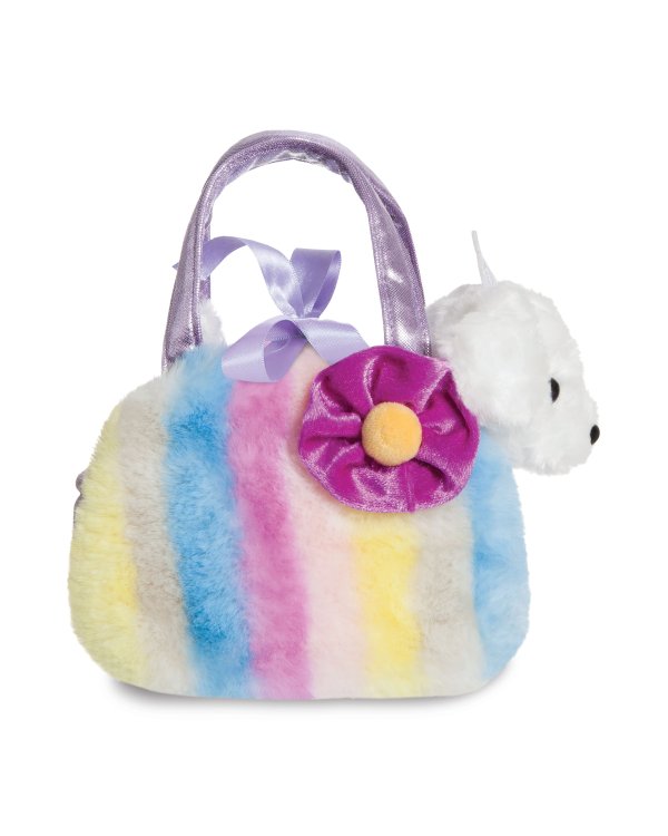 AURORA Fancy Pals Плюш - Собака в фиолетовой сумке, 20 см