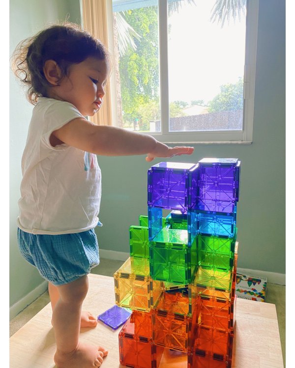 MAGNA-TILES Магнитный конструктор Magna Qubix Цвета, 32 детали