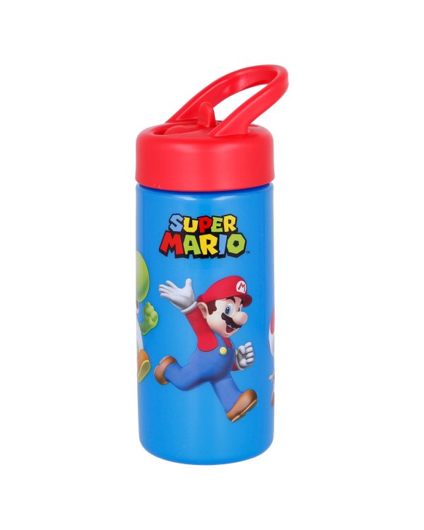 Дополнительное изображение книги «SUPER MARIO Пластиковая бутылка для питья с трубочкой, 410 мл»