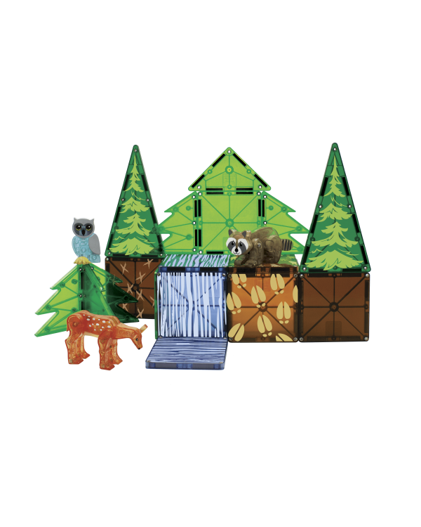 Дополнительное изображение книги «MAGNA-TILES Магнитный конструктор Лесные животные, 25 деталей»