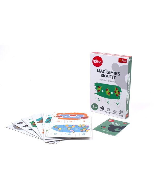 bo. Развивающая настольная игра "Учимся cчитать" (на латышском языке)