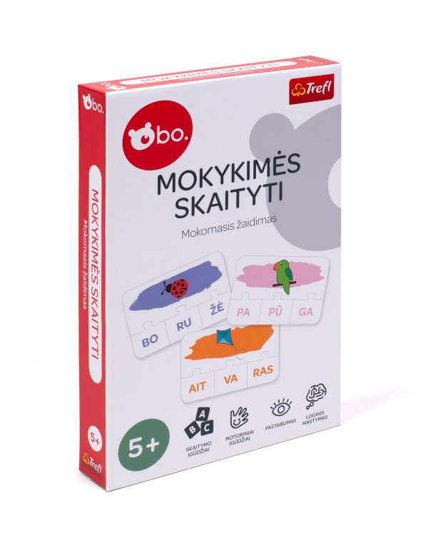 bo. Развивающая настольная игра "Учимся читать" (на литовском языке)