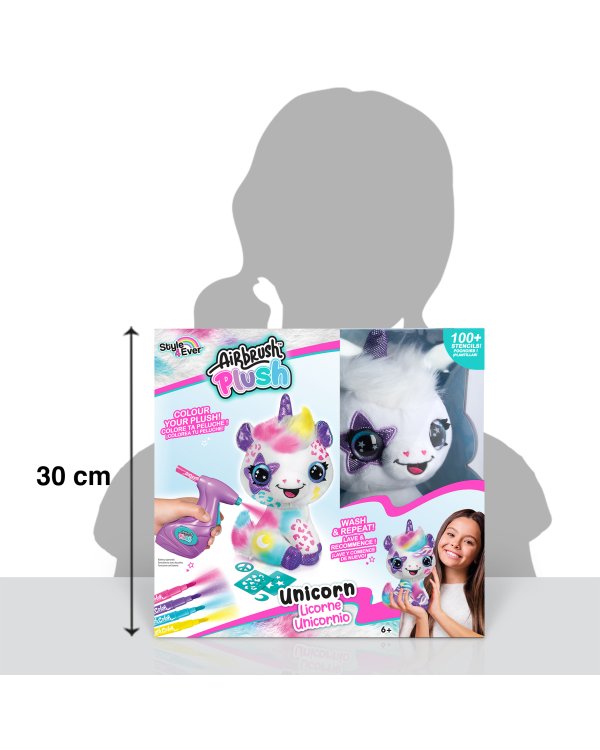 Дополнительное изображение книги «AIRBRUSH PLUSH игровой набор мягкая игрушка с аэрографом Единорог, 25 см»