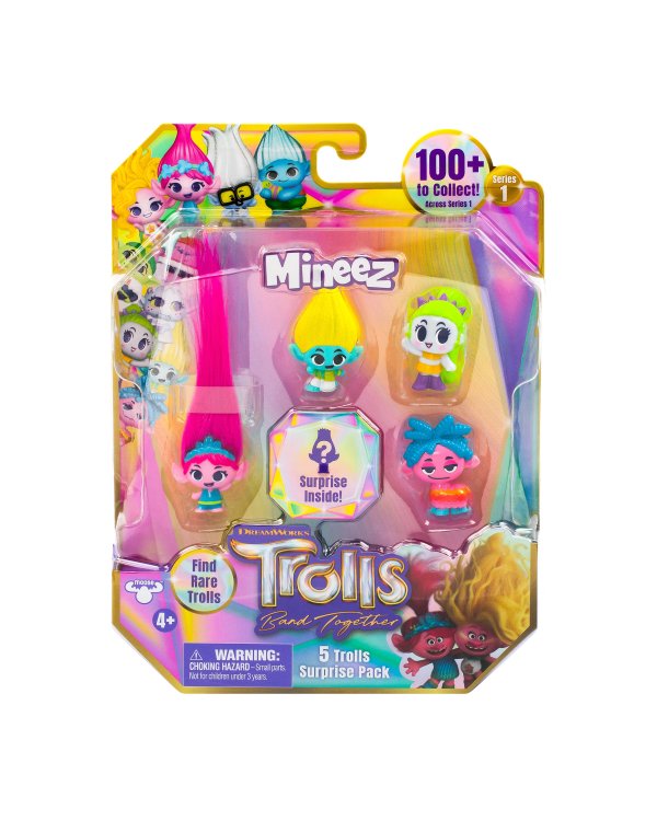 TROLLS упаковка-сюрприз 5 фигурок