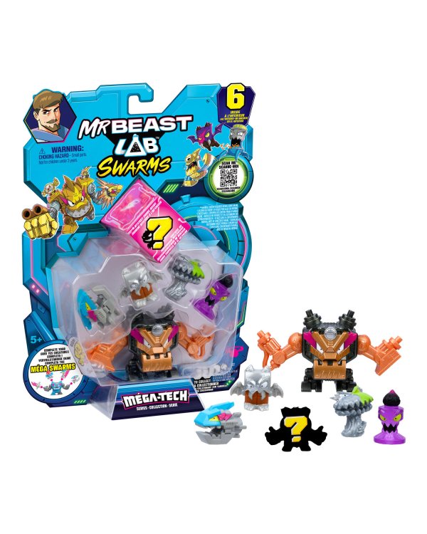 Дополнительное изображение книги «MRBEAST LAB фигурки Swarms, 6шт»