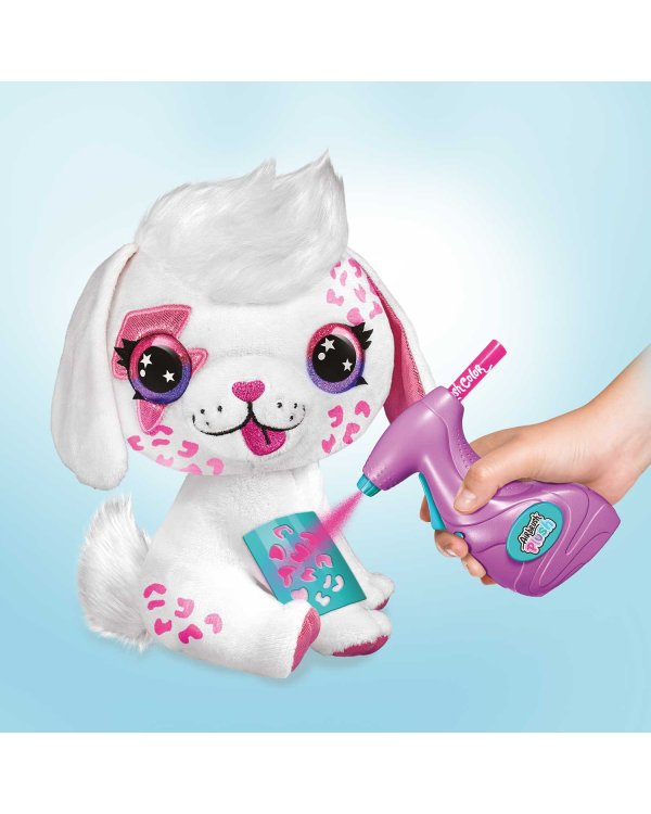 AIRBRUSH PLUSH игровой набор мягкая игрушка с аэрографом Щенок, 26 см